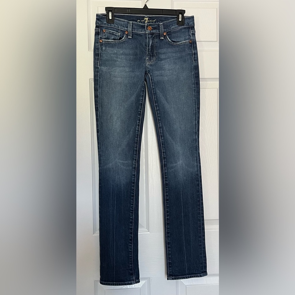 7 For All Mankind A-Pocket Straight Leg Women’s Jeans Size 27 - Picture 2 of 12